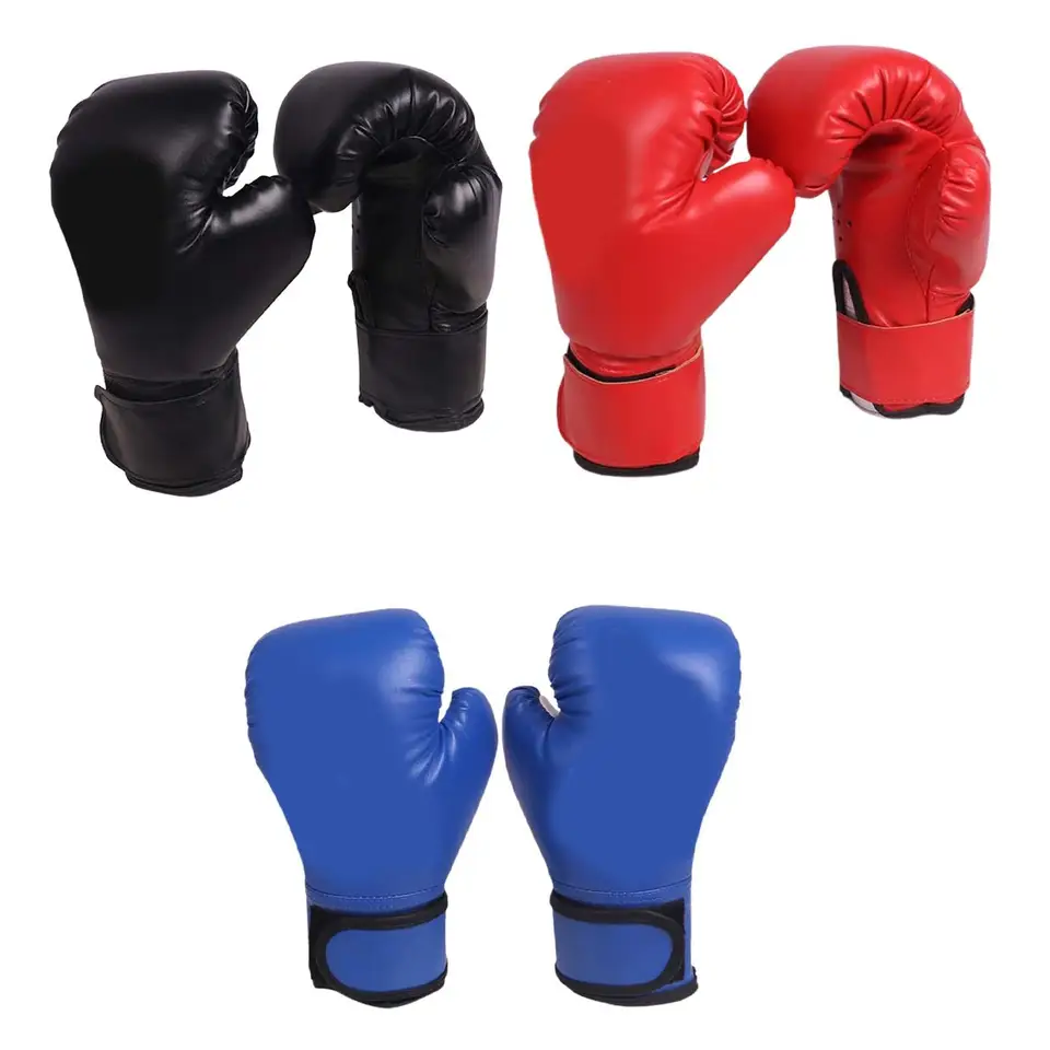 Deti dospelí boxerské rukavice pu kožené punčové rukavice dievčatá chlapci Taekwondo kickboxové zásoby