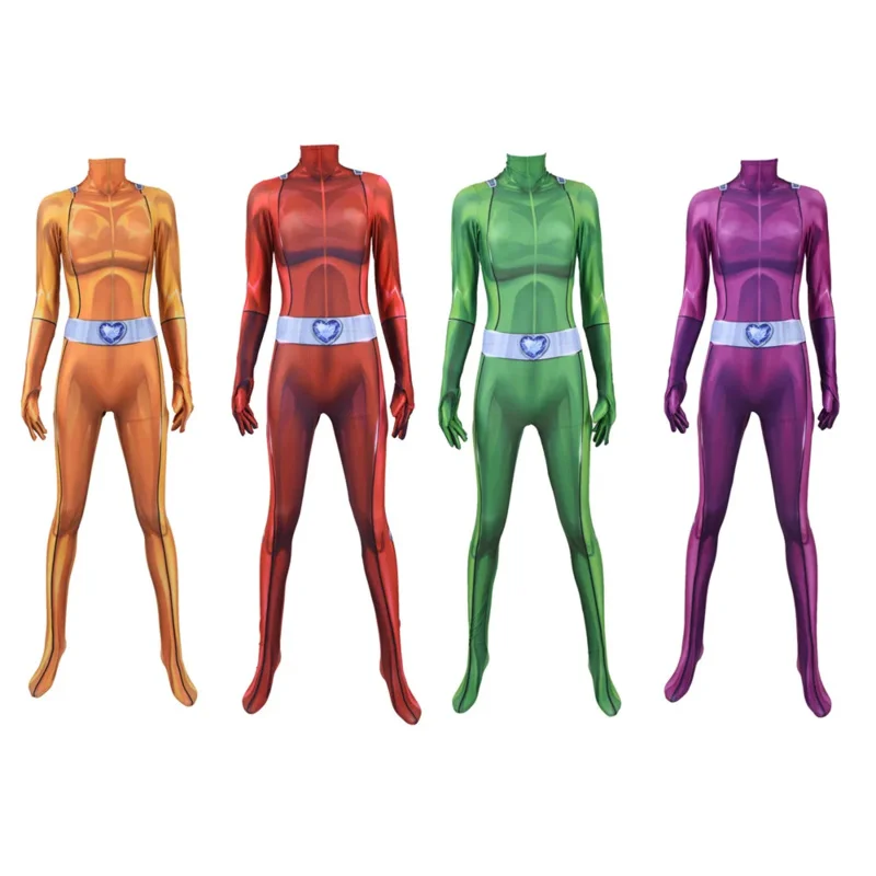 Deti dospelí Ženy Dievčatá úplne špiónov kostým Cosplay Zentai Clover Ewing Samantha Simpson Alexandra Bodysuit Suit Sucksuits