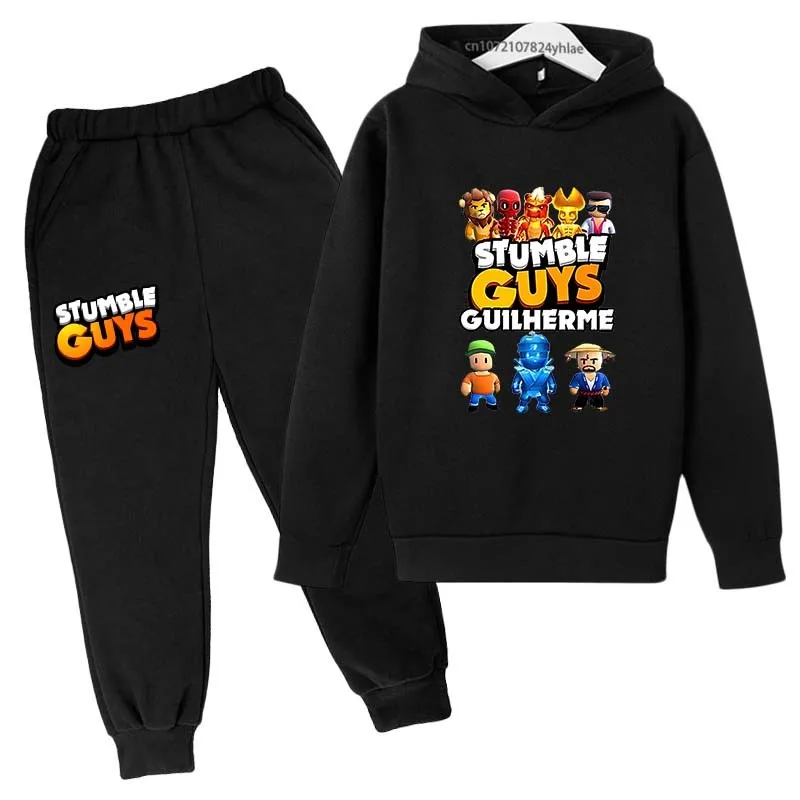 Deti Funny Game Spring Autumn 2ks mikiny+nohavice Track ukazovatele 3-13 rokov chlapci dievčatá anime tlačené oblečenie sady detských obleč