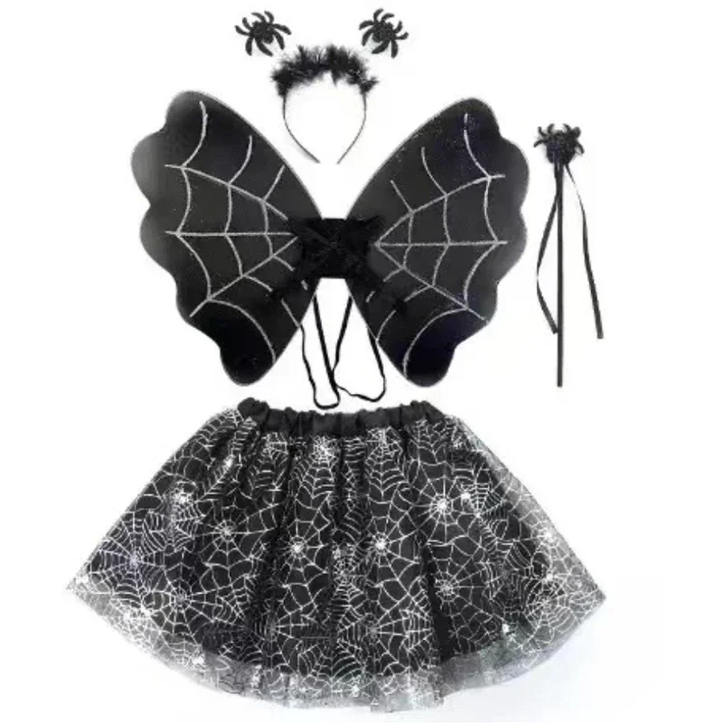 DETI GIRL Spider Web tutu cobweb sukňa čarodejnícke čarodejnice čarodejnícke klobúky oblečenie Party Up kostýmy cosplay halloween pre ženy adwtree222