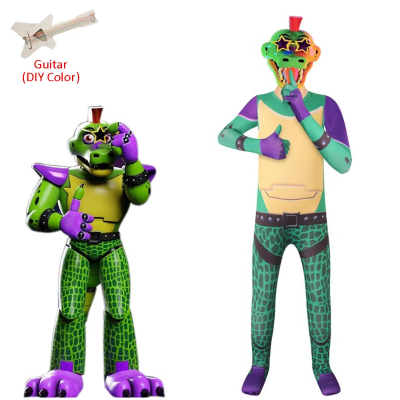 Deti Halloween kostýmy pre chlapcov Anime Sundrop FNAF Montgomery Cosplay Freddy Fazbear Boys Girls Bodysuit Carnival Party Suits