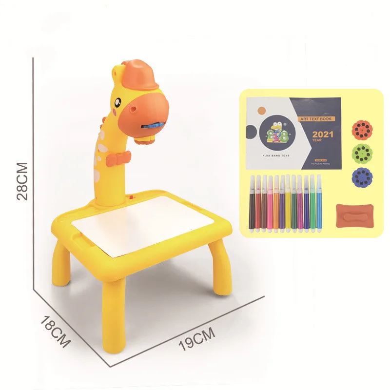 Deti Mini LED projektor Art Drawing Table Light Hray pre deti maľovacia doska Naučte sa kresliť nástroje vzdelávacie umelecké remeselné hračky