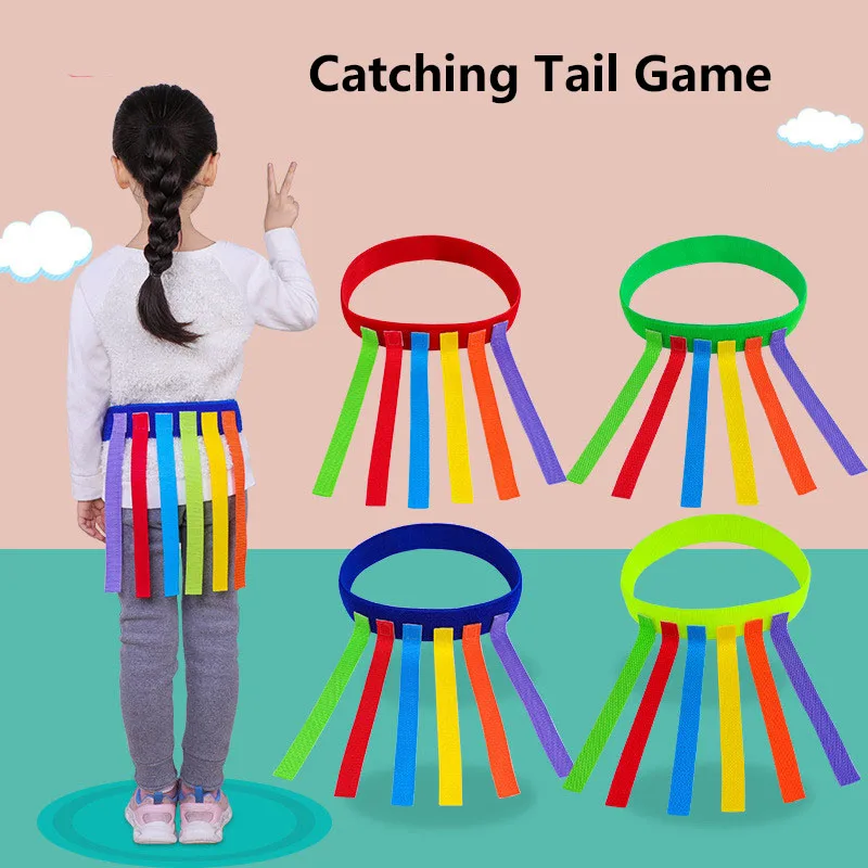 Deti outdoor Funny Game Catching Tail Training Equipment Hračky pre materskú školu pre dospelých Tímová práca Športová vzdelávacia hračka pre deti