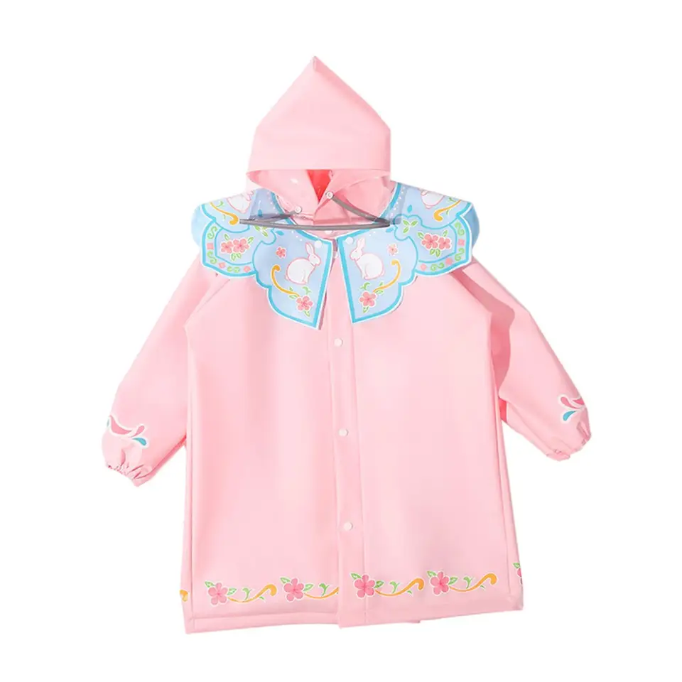 Deti Rainco Cat Cartoon Rain Bunda Prenosný kabát Dážď Slicker Rain Poncho na cestovanie outdoorovými aktivitami Deti Rybárske kempingy