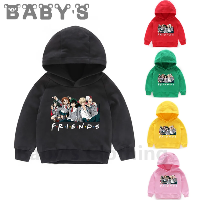 Deti s kapucňou Detské anime moje hrdinské akademické mokre mikiny detské vtipné pullover topy dievčatá chlapci jesenné oblečenie, kmt2449