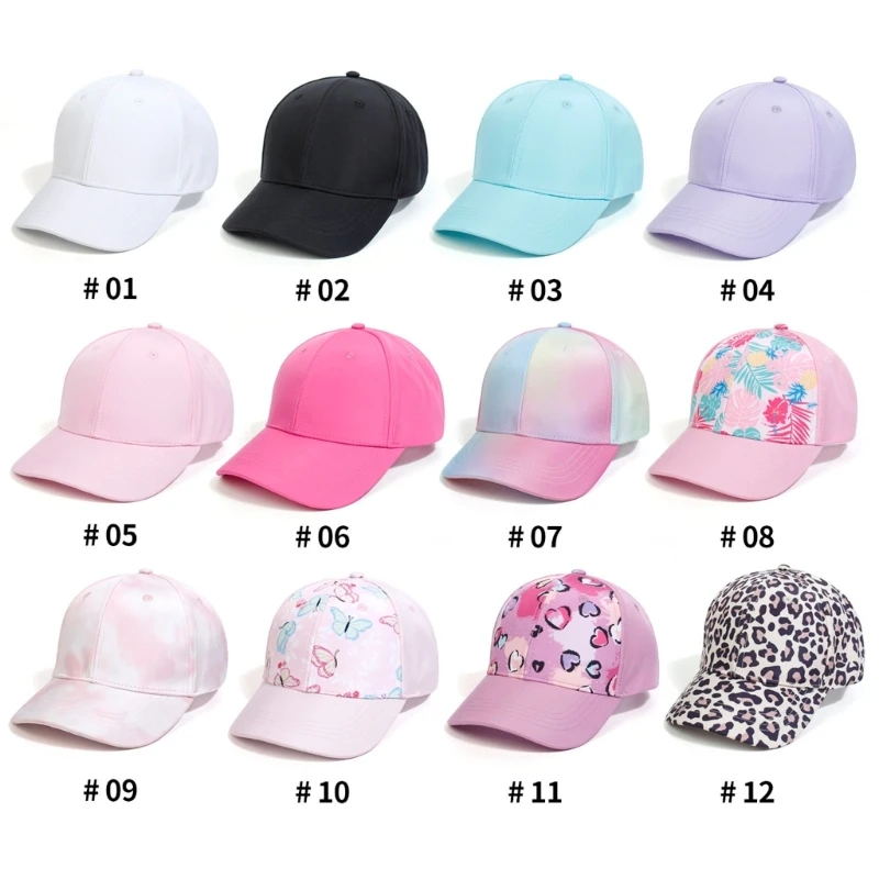 Deti Sun odolné voči klobúkom s klobúkom Soft Brim Baseball Girl Outdoor Camping Hats