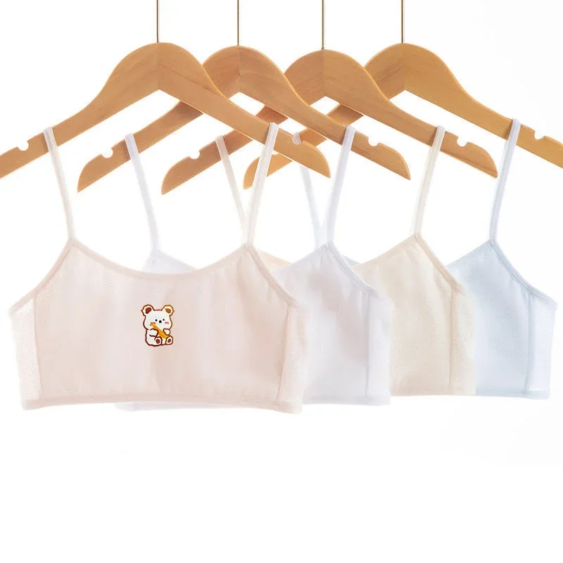 Deti Teen Girls Gym Yoga Run Fitness Sportwear Wireless Polded podprsenka Vesta Spevná farba špagety špagety popruhy Camisole Crop Top Underwear