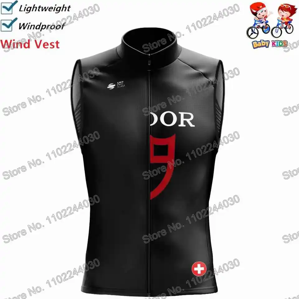 Deti Tudorful 2024 Cyklovacia vesta Windbreaker Summer Wind Vest Boys Road Road Jersey Jersey bez rukávov MTB Girls Bund