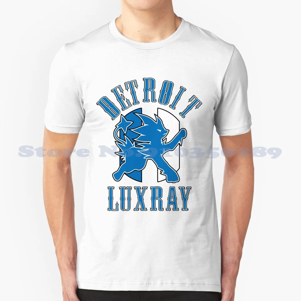 Detroit Luxray (Sports Mashup) 100% bavlnené tričko D League Global Battle Association Luxray Chuck E Cheese League CCL