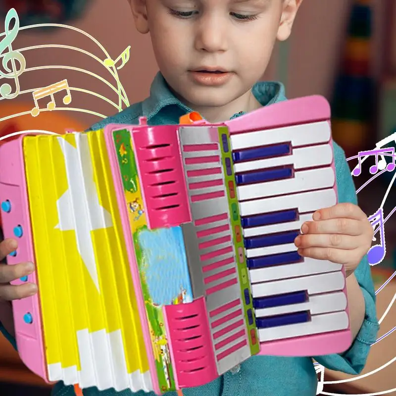 Detská akordeónová hračka 6bass 17Keys Small Gombast Ardeson Vzdeláva