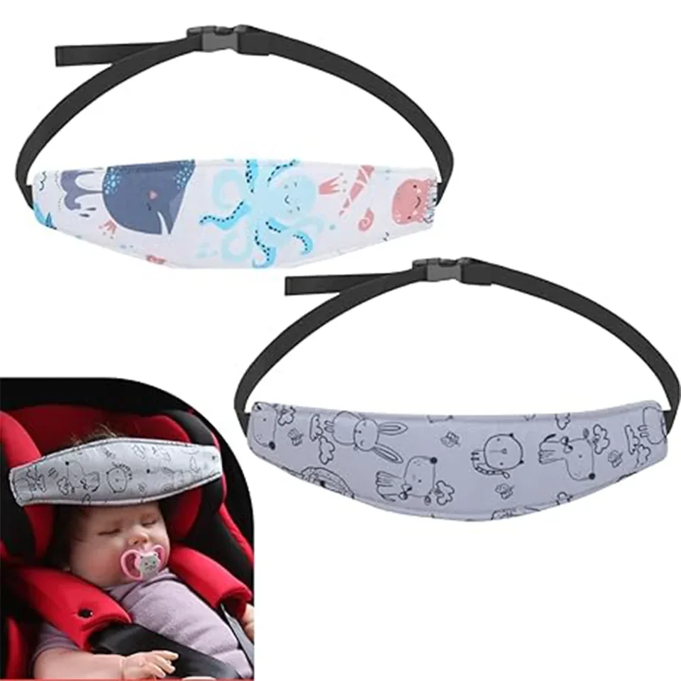 Detská autoseda hlavy podpora detských upevňovacích pásov nastaviteľná chlapec Girl Sleeping Usinger Baby Saftey vankúšový chránič hlavy dieťaťa