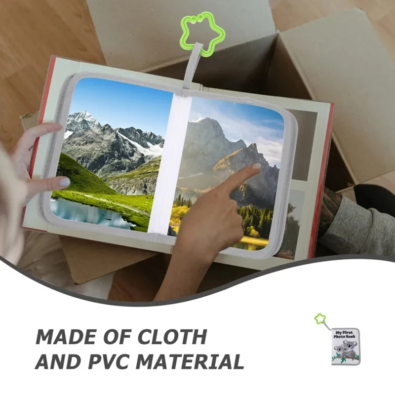 Detská fotoalbum kniha Soft Cloth Novorodenec Picture Book Prvý rok pre batoľa fotografia detská pamäťová kniha Record Baby