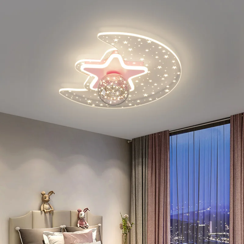 Detská izba moderný LED stropné svetlo Detská izba Stropná hviezda Izba lampa pre spál