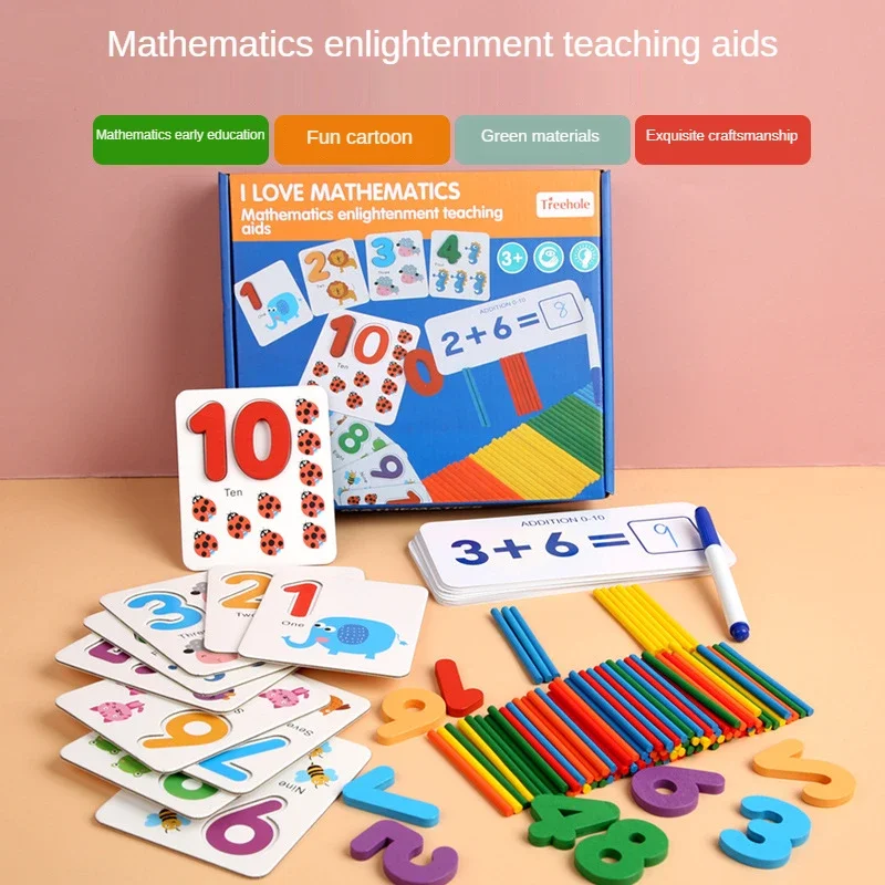 Detská matematická hračka Mathematical výučba AIDS Počítanie kariet Číslo párov na párovanie a odčítanie hračiek pre deti pre deti