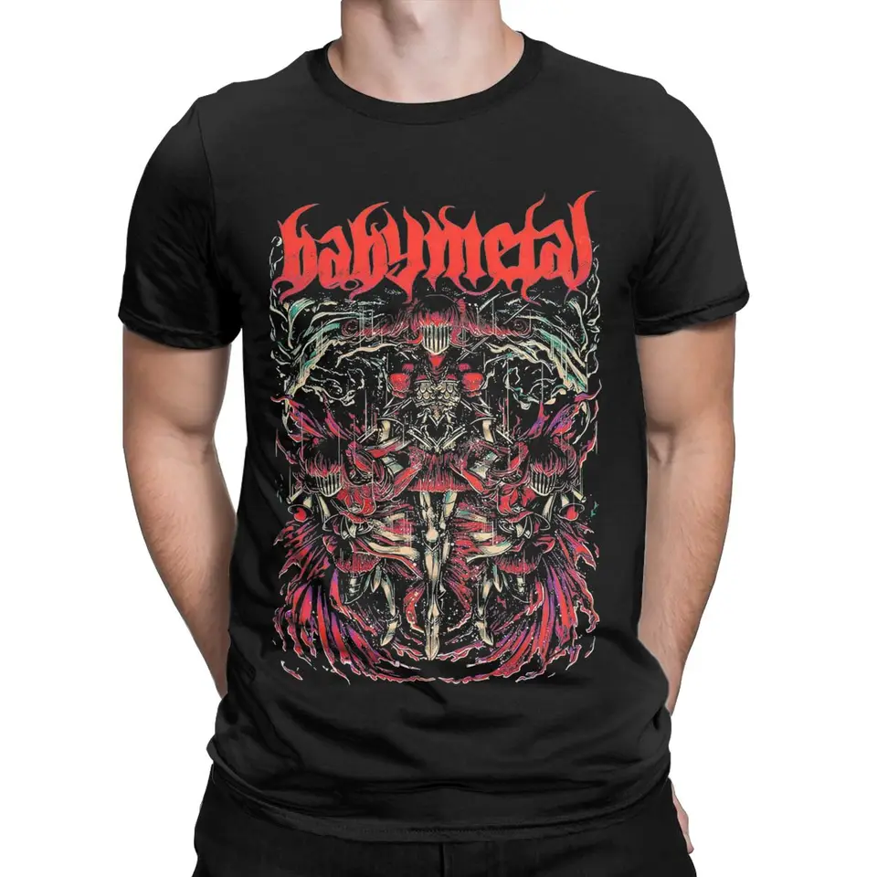 Detská rocková metalová kapela košeľa pre mužov pre mužov Ženy 100% bavlnená novinka tričko krátke rukávy Tops Originálne