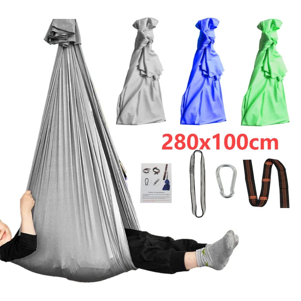 Detská senzorická hojdačka elastická terapia hojdačka Vnútorná vonkajšia terapia Cuddle Swing Clocing Thewer Theraps Swing Hammock