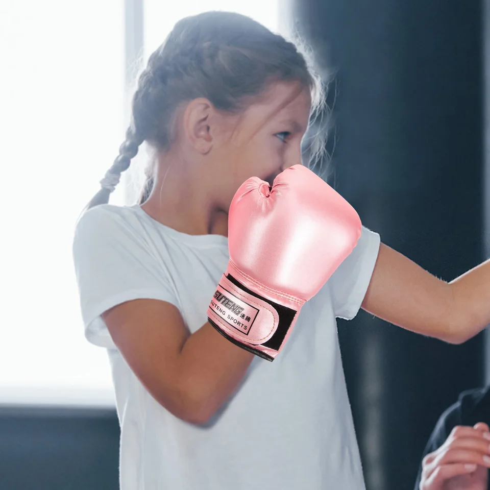 Detské boxerské rukavice batoľa nepremokavé pre mužov prenosné sparring kickbox PU Punching Work