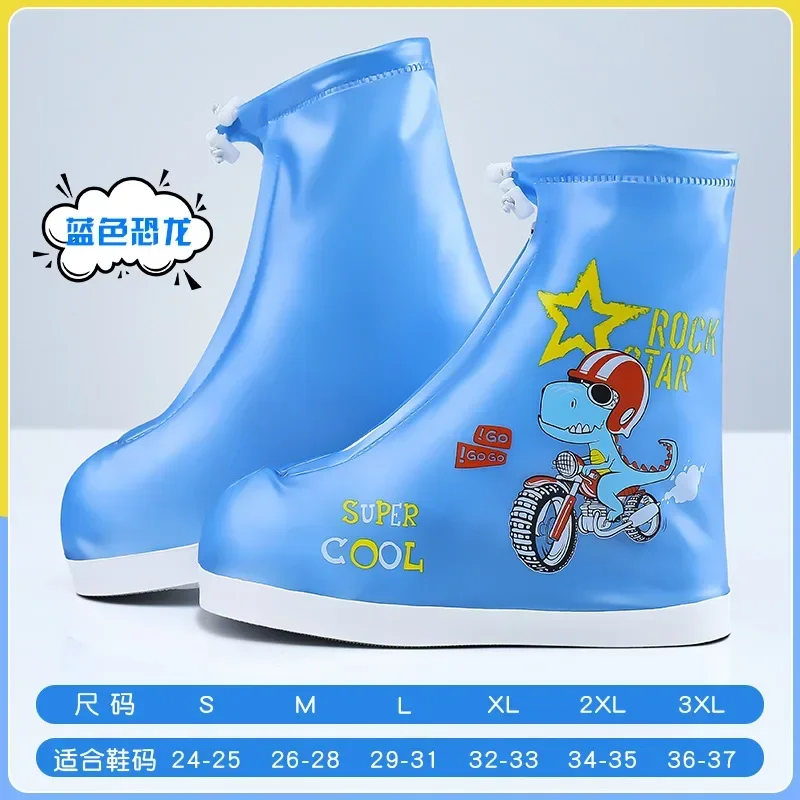 Detské dažďové topánky prekrývajú vodotesné, nekĺzavé a hrubé opotrebenie snehové nohy Outdoor Cestur Rain Boot Covers