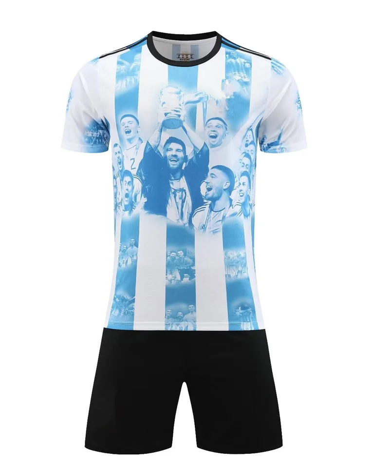 Detské detské oblečenie Futbalové športové uniformy Boy Girl Argentino Fanúšikov