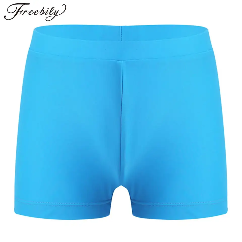Detské dievčatá Active Swim Sport Dance Shorts Elastic pás kúpanie dna kúpanie dna rýchle suché telocvičň