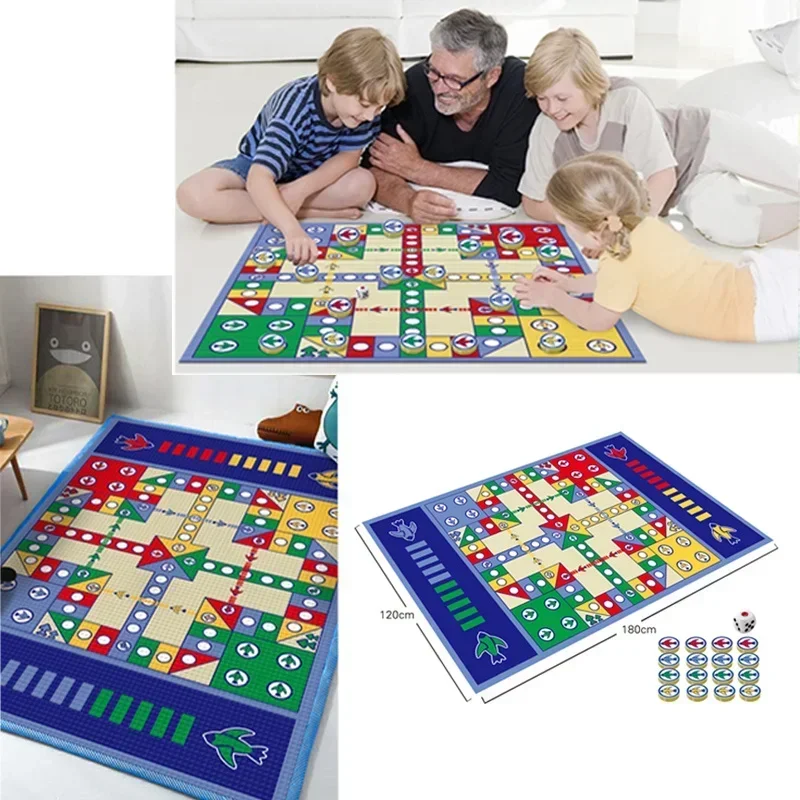 Detské hranie Mat New Design Kids koberec Ludo stolová hra Mat pre deti prenosné cestovné deti hračky šachová rodina a párty hier pre párty