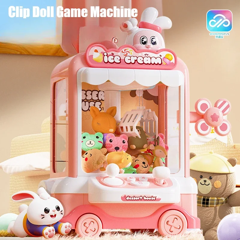 Detské hračky klip pre bábiky Game Machine veľkú domácu hračku hračky Twisting Machine Malé herné zariadenia Nový rok darček Claw Arcade