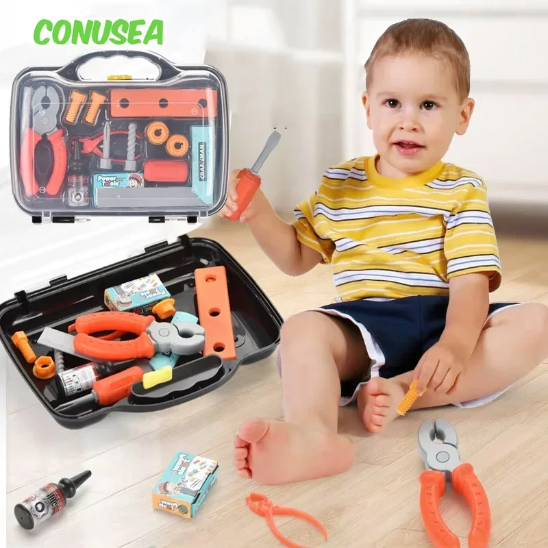 Detské nástroje Kit Kids 13 klíce sada nástrojov DIY predstieranie hračiek na opravu nástrojov Konštrukcia Vzdelávacie hračky pre chlapcov dievčatá