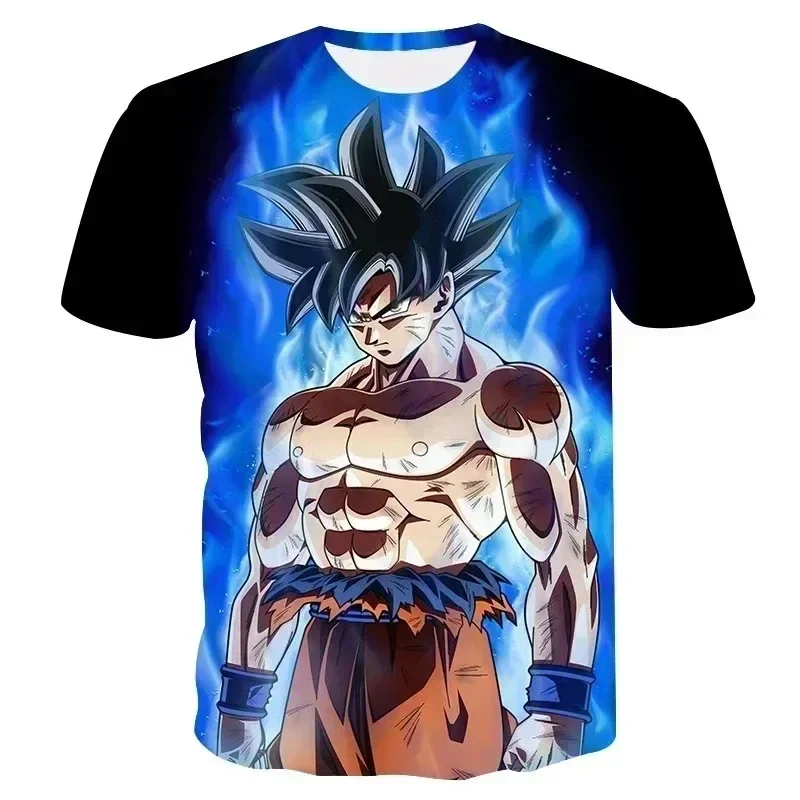 Detské oblečenie Japonsko Anime Dragon Ball 3D tlač Tričko Tričko Dievčatá Karika