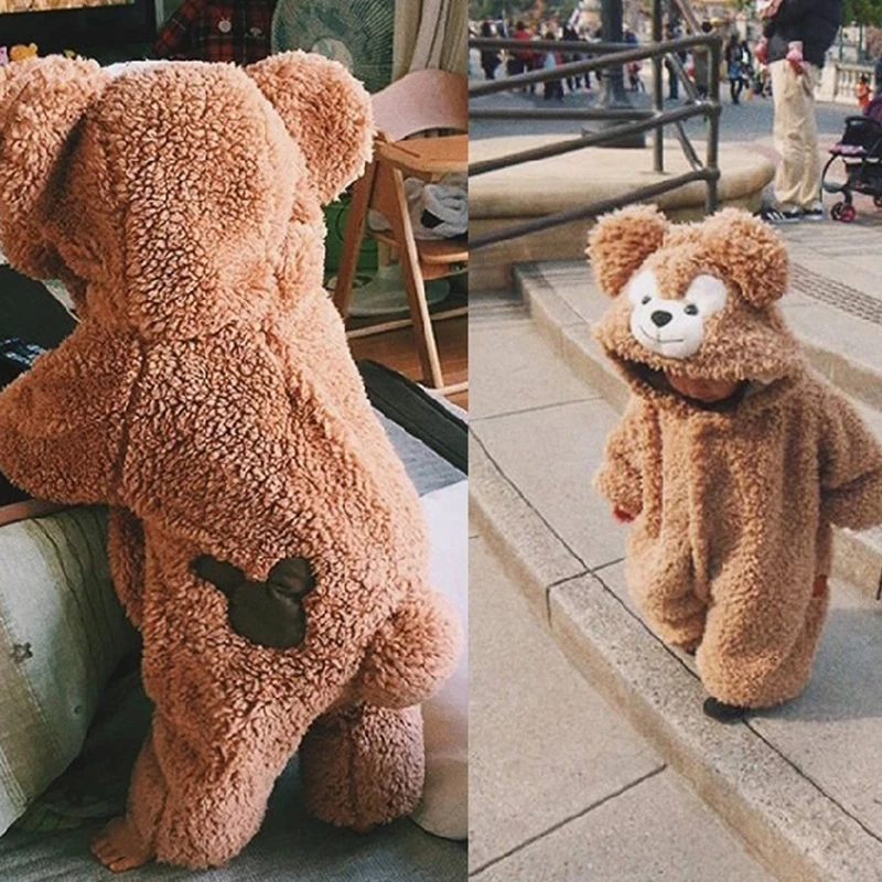 Detské oblečenie novorodenca Romper Oneise Cartoon Bear Dojča