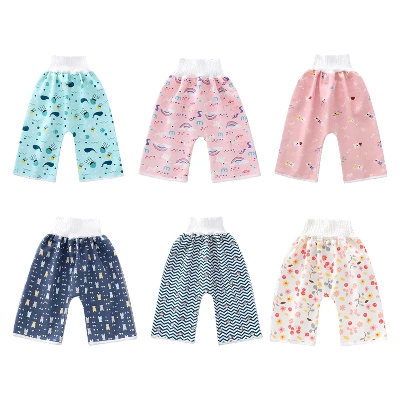 Detské plienky pre deti plienky sukňa 2 v 1 detský výcvik Panty Absorpčné kraťas