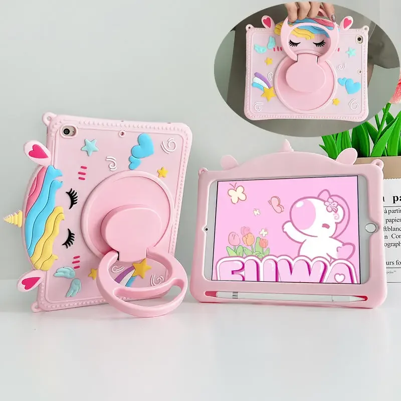 Detské puzdro pre Samsung Galaxy Tab A8 10.5 SM-X200 X205 X207 Tablet Cover S6 Lite 10.4 A7 8.7 A9+11 2023 Silikon Stand Capa Capa