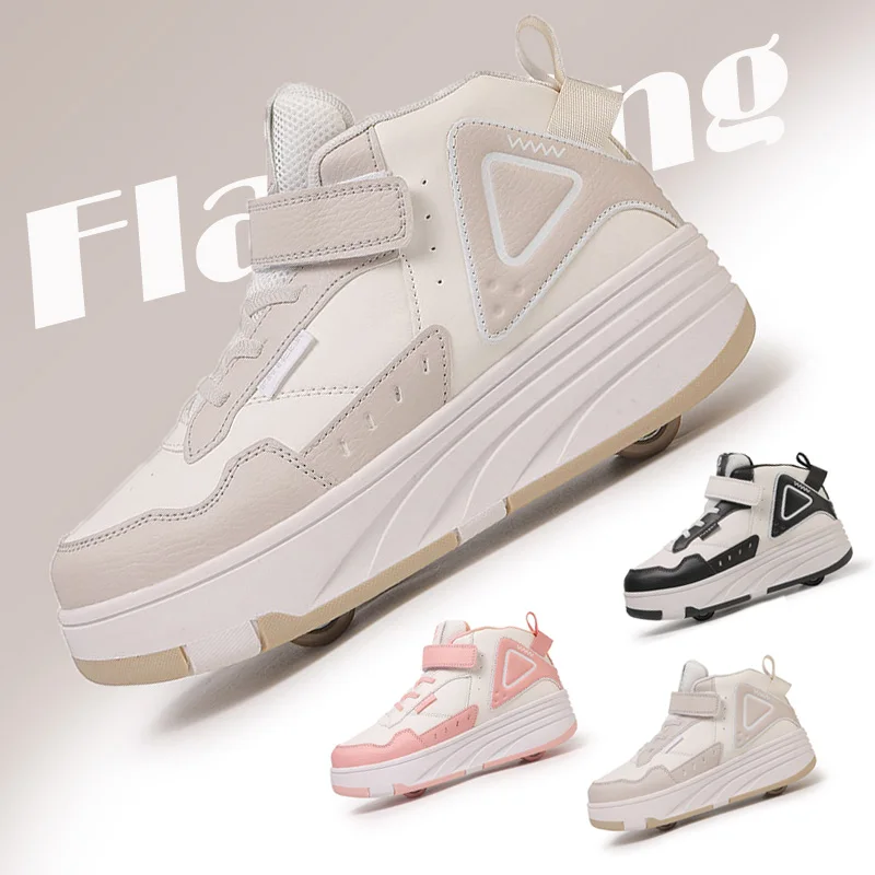Detské topánky na korčuliach Študent Inline korčuľovanie topánky Grils Grils Deformation Deformation Boy's Ice Suve Shoping Shoes size31-40