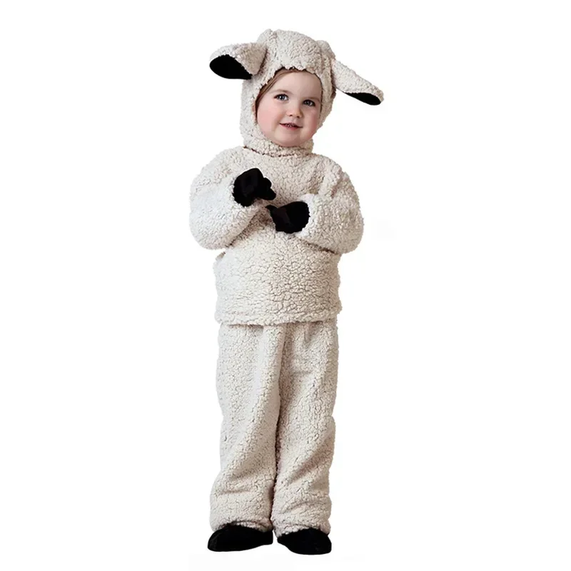 Detské zvieracie kostýmy batoľa ovce Halloween Cosplay roztomilý medvedí dinosaurus slimák pre dieťa purim párty nosiť Mn11
