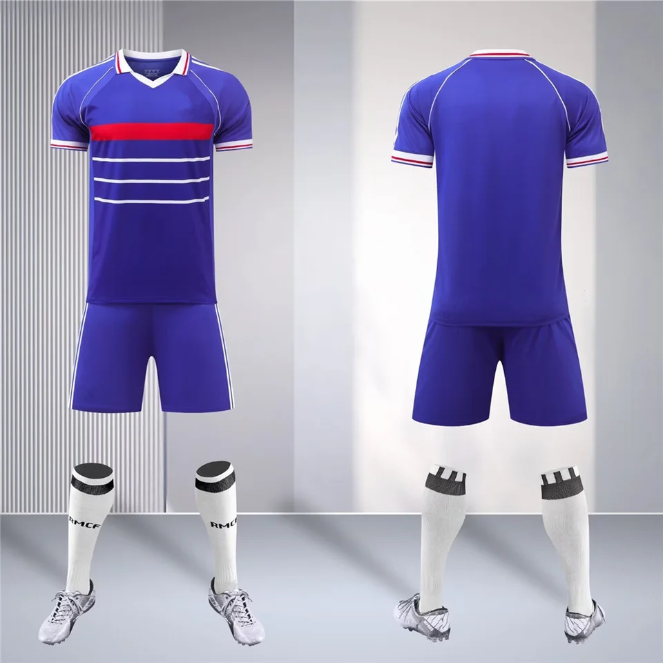 Detské športové obleky chlapca francúzsky fanúšikovia košeľa basketbalové výcvik Wear Games futbalové dresy Men pre deti súpravy súpravy uniforma