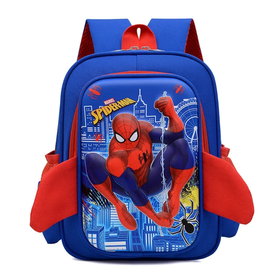 Detský batoh nový karikatúra roztomilý Elsa Captain America Spider Man Materská škola a dievčatá môžu používať ľahké batohy