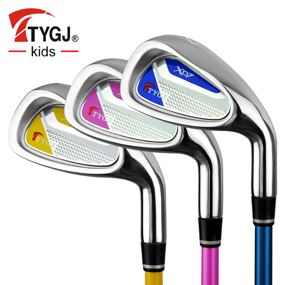 Detský golfový klub,#7 Irons Boys and Girls Carbon/oceľový golfový prút, začiatočníci Ultralight 3-12 Detské golfové výcvikové kluby