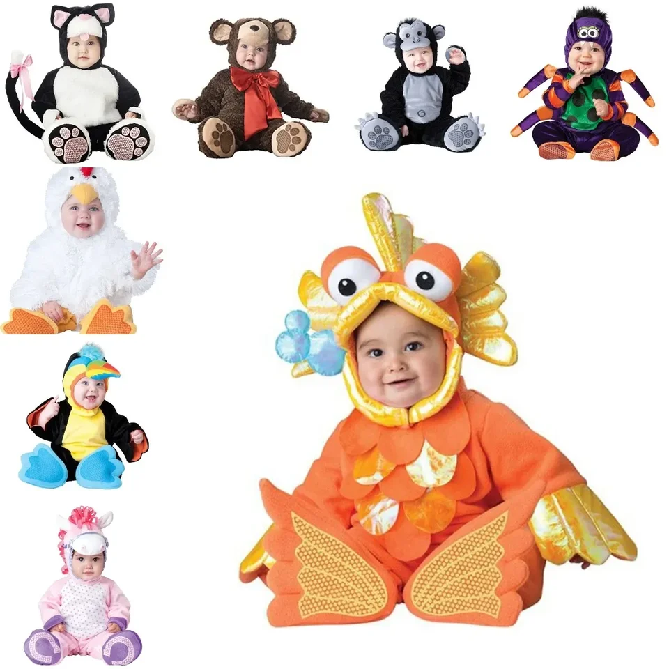 Detský kostým karneval Halloween Purim Animal Outfits Dievčatá Dievčatá králiky Rompers Halloween Klenoty batoľatá kostým