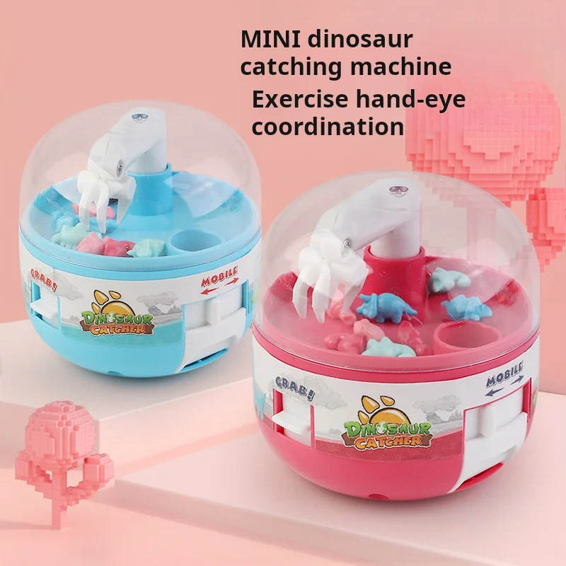 Detský mini drag dinosaurus Machine Grab Doll Machine Grab Doll Twist Egg Machine Grab Interactive Boys and Girls Hračky
