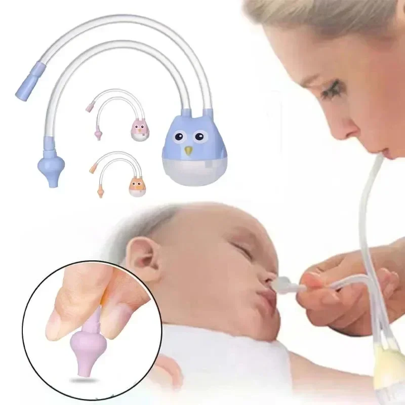 Detský nosový aspirátor detský číry nos inhalátor nosa čistiaca trubica Anti-Reflux nosný aspirátor Cartoon Snot Cleaner detská starostlivosť