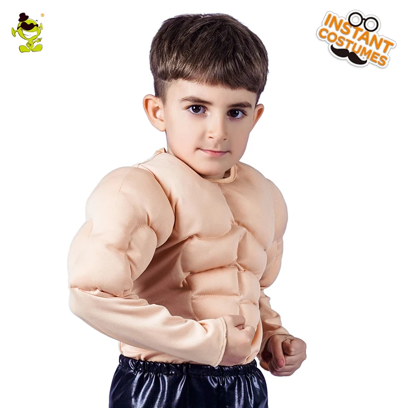 Detský svalové oblečenie kostým Halloween svalové chlapci rola hrajte ozdobné šaty pre detské oblečenie Cosplay outfits pre darčeky
