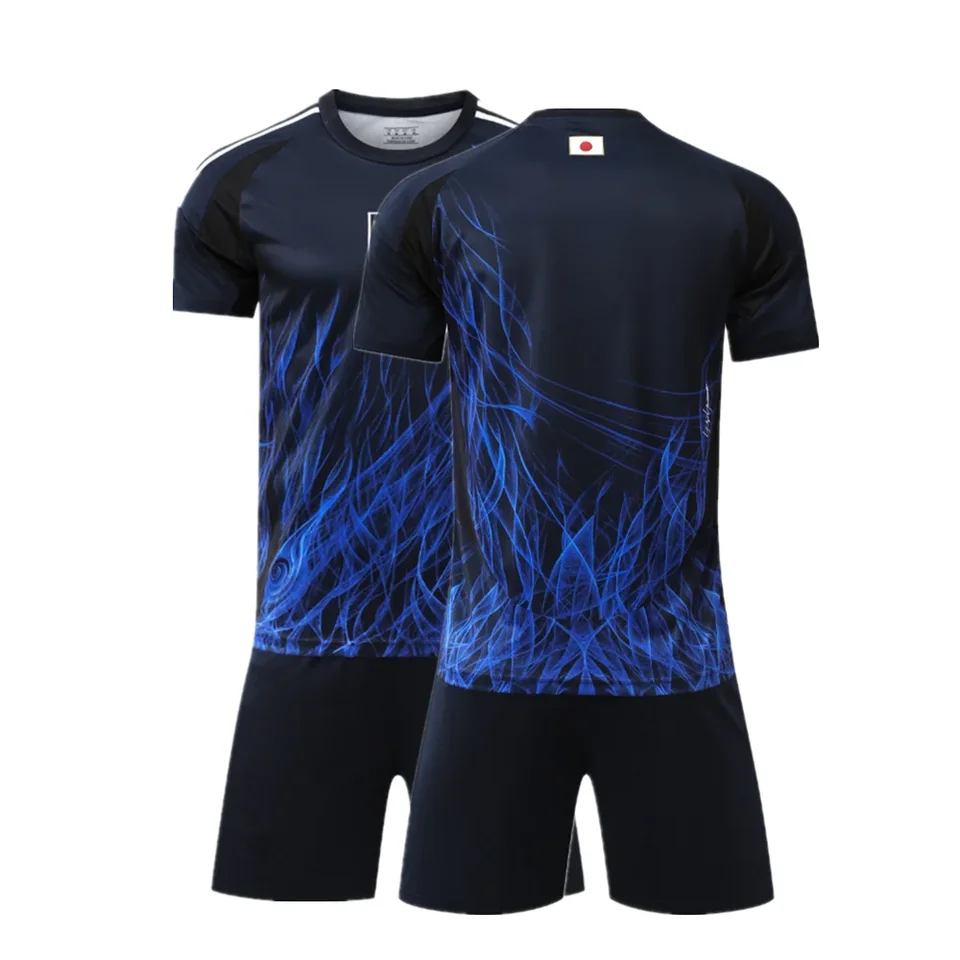 Detský športový set chlapci japonskí fanúšikovia košele Training Wear Men and Kids Games futbalové súpravy vo voľnom čase uniformy