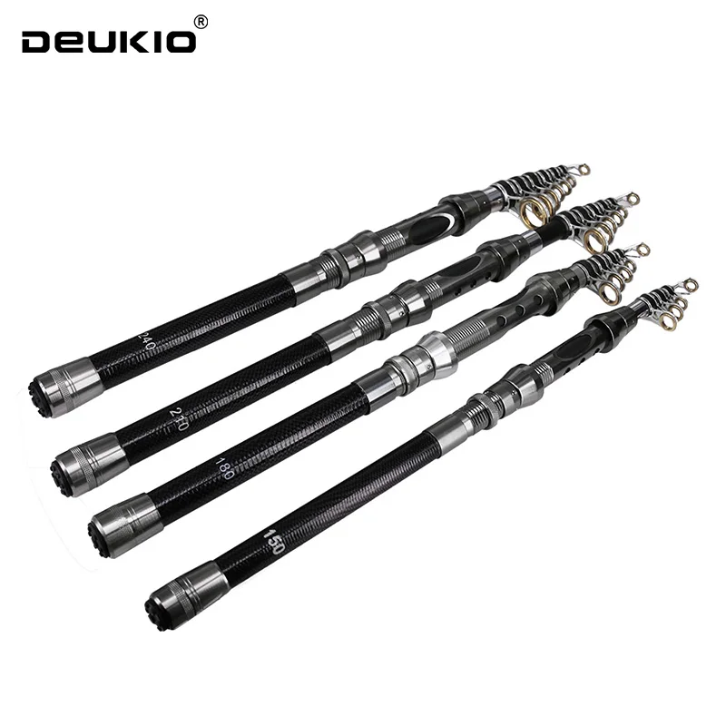Deukio Teleskopický rybársky rybársky prút na rybársku tyč Spinning Flyer Feeder Carph Uhlíkové vlákno 2,7 m 2,4 m 2,1 m 1,8 m 1,5 m mini cestovná prúvka Seat