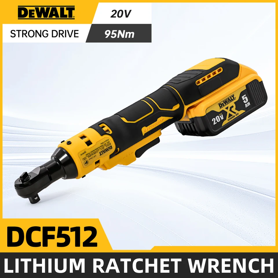 Dewalt DCF512 1/2 palca Variabilná rýchlosť bez kefy bezdrôtový svetlo LED svetlo bezdrôtový RATCHET 20V Elektrické náradie batérie
