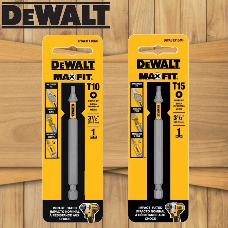 Dewalt DWA3TX10MF DWA3TX15MF Max Fit Screwdriver Bit Torx T10 x 89 mm 3-1/2 