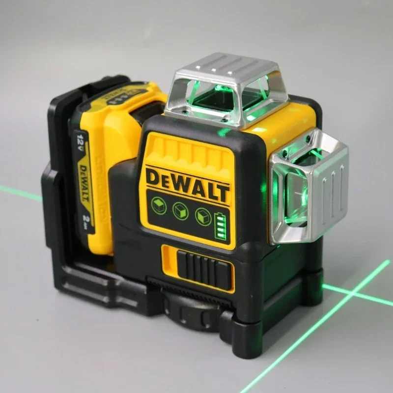 Dewalt Laser Level Green Light 360 stupňov 360 stupňov 12 V 12 V lítiová batéria Poly Wire Level DW089LG na troch stranách vonkajšie vonkajšie