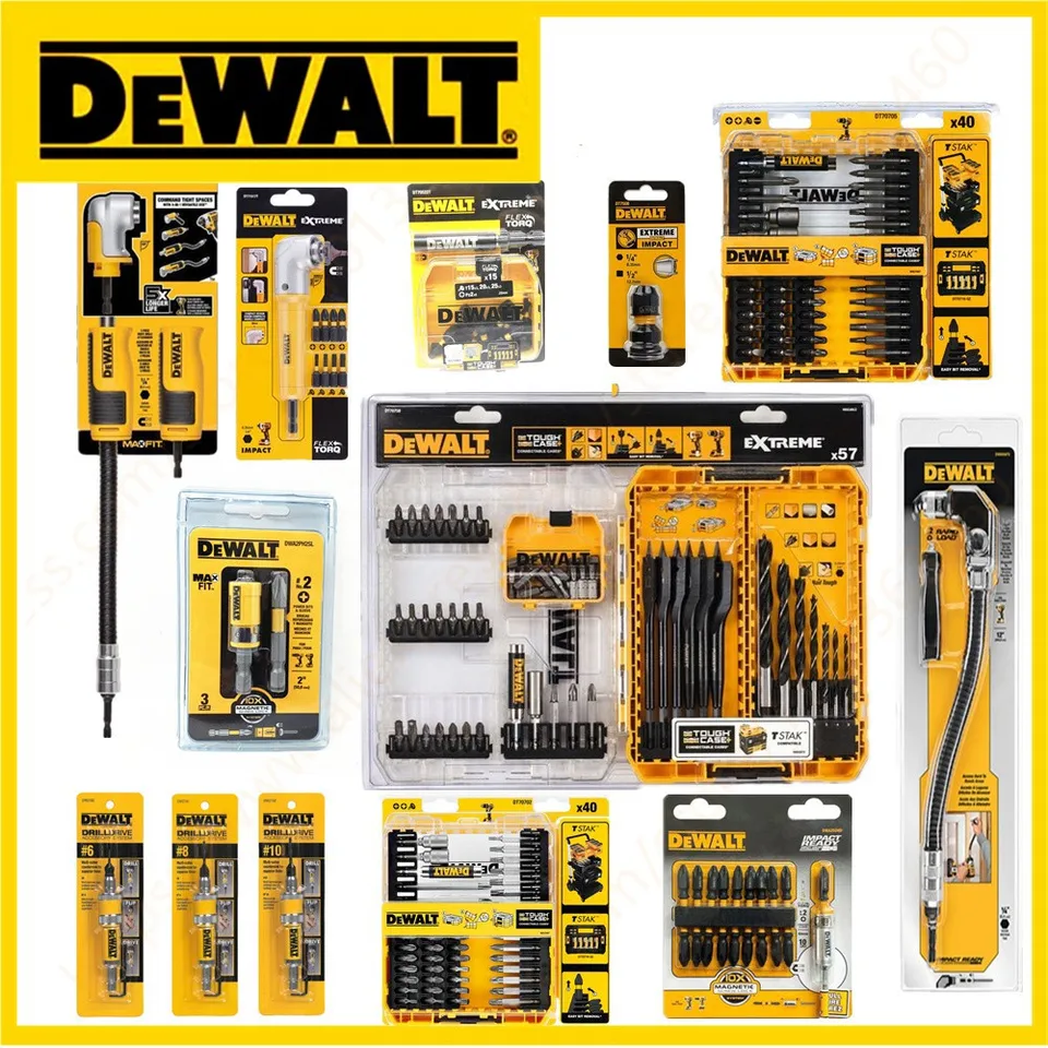 Dewalt Woodworking Masonry Drill Covering Spracovanie Twist Drill Batch Head Power nástroj Profesionálne príslušenstvo vŕtačka Bit Set