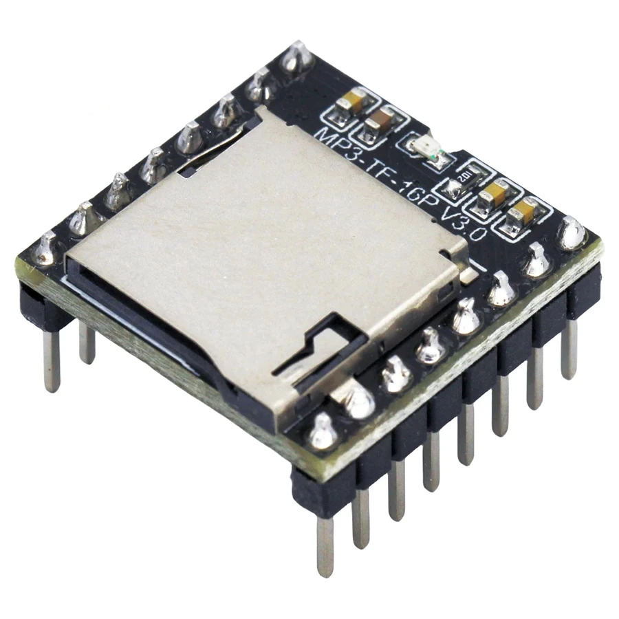 DFPLAYER MINI MP3 Player Modul MP3-TF-16P V3.0 TF karta U Disk Mini zvukový hlasový modul doska IO/Serial Port/AD pre Arduino DIY
