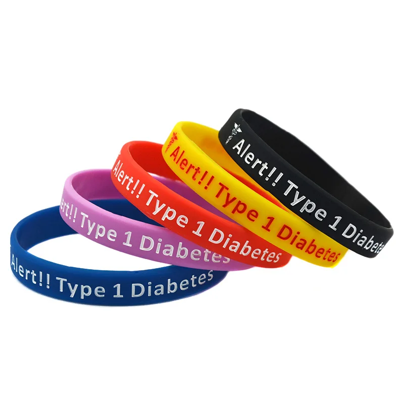 Diabetes typu 1 inzulín závislý na inzulínovom náramku náramkov 5 ks