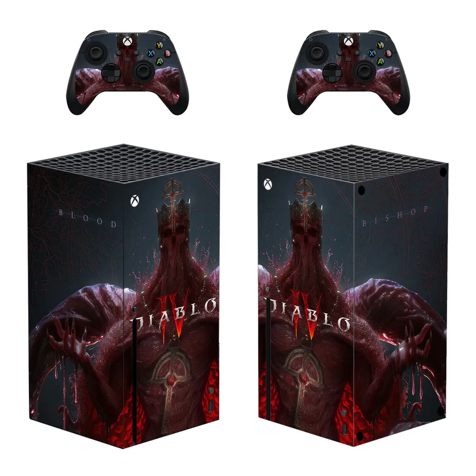 Diablo pre Xbox Series X Skin Sticker pre Xbox Series X PVC Skins pre Xbox Series X Vinyl Sticker Ochranné kože 1