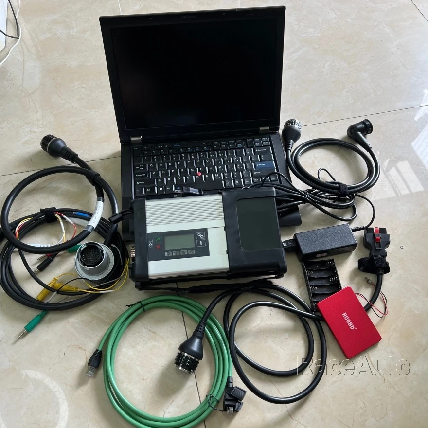 Diagnostický nástroj MB Star C5 SD Connect Compakt Software SSD V2023.09 v prenosnom počítači T410 Ready to Work pre nákladné autá Mercedes Car Trucks